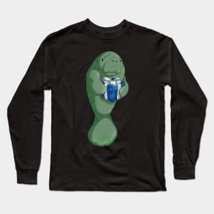 Christmas Manatee Long Sleeve T-Shirt